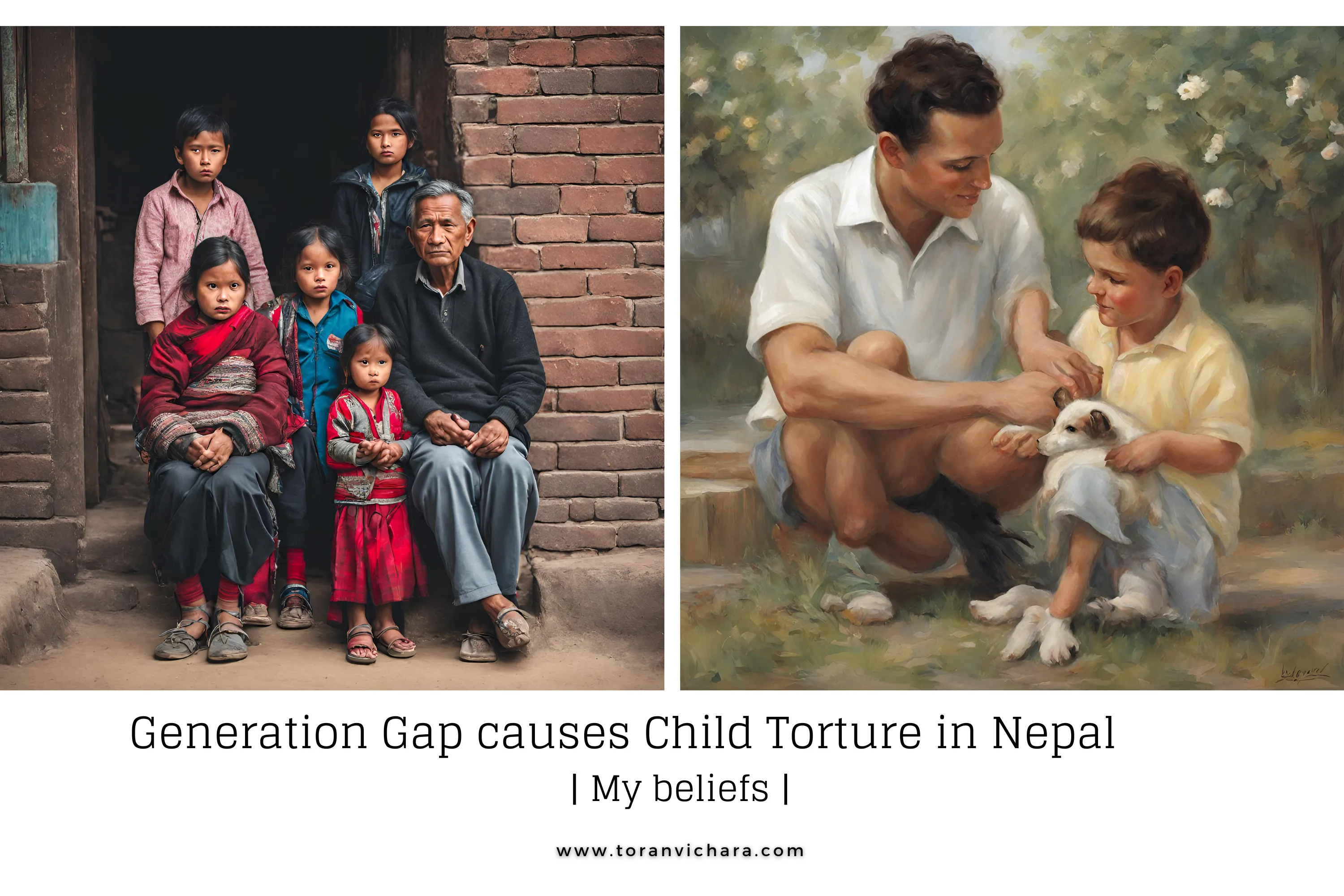 Cover Image of article about how generation gap is harming children